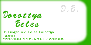dorottya beles business card